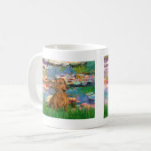 Mug Dachshund (brun1) - Lilies 2 (Devant gauche)