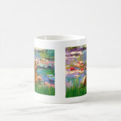 Mug Dachshund (brun1) - Lilies 2 (Centre)