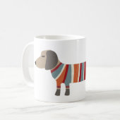Mug Dachshund chien amusant (Devant gauche)