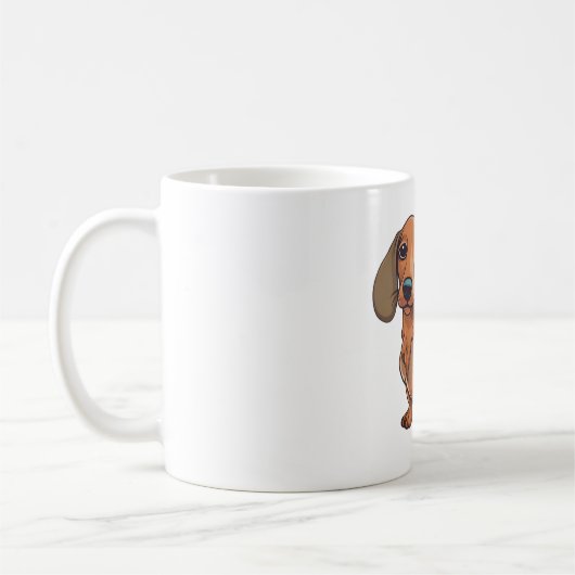 Mug Dachshund Chien mignonne (Gauche)
