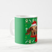 Mug Dachshund Chien Vilain Noël (Devant gauche)
