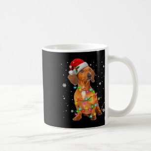 Mug Dachshund Chiens Arbre Noël Noël Noël Cadeaux Pour