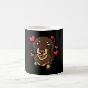 Mug Dachshund Chiot avec le coeur
