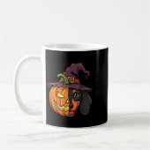 Mug Dachshund Citrouille Jack-o'-lantern Halloween Kid (Gauche)