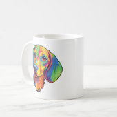 Mug Dachshund coloré (Devant gauche)