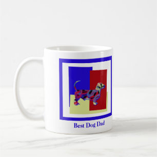 Mug Dachshund Cute Dog Silhouette TRBY Fête des Pères