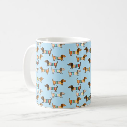 Mug Dachshund dans les cavaliers (Devant gauche)