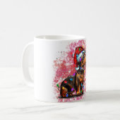 Mug Dachshund de Noël (Devant gauche)