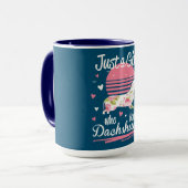 Mug Dachshund Design, Juste Une Fille Qui Aime Les Dac (Devant gauche)