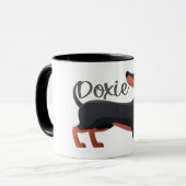 Mug Dachshund Dog Love (Devant gauche)