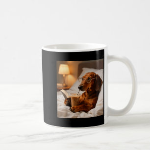 Mug Dachshund drôle buvant un café glacé amateur d'hum
