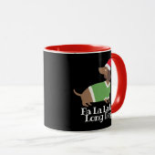 Mug Dachshund drôle de Noël  (Devant droit)