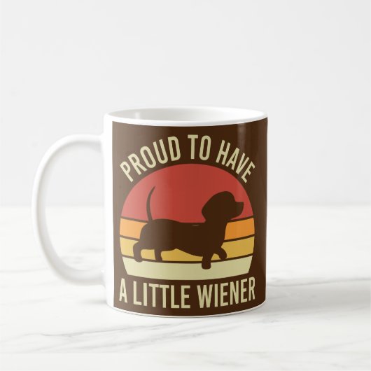 Mug Dachshund drôle Maman fière d'avoir un peu plus d' (Gauche)