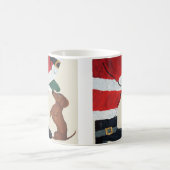 Mug Dachshund Et Père Noël (Centre)