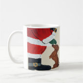 Mug Dachshund Et Père Noël (Gauche)