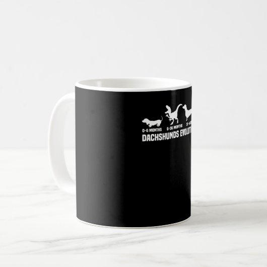 Mug Dachshund Evolutions (Devant gauche)