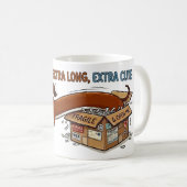 Mug Dachshund extrêmement long et extrêmement mignon (Devant droit)