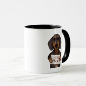 Mug Dachshund Free Hugs (Devant droit)