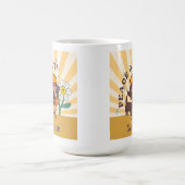 Mug Dachshund Groovy | Paix à toi (Centre)