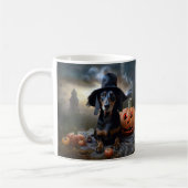 Mug Dachshund Halloween effroi (Gauche)