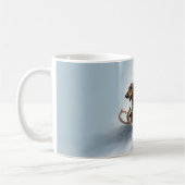 Mug Dachshund hiver neige de Noël (Gauche)