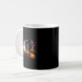 Mug Dachshund Joyeux Halloweiner Drôle de chiens d'Hal (Devant gauche)