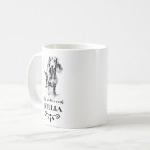 Mug Dachshund Life est meilleur avec le nom de chien p (Devant gauche)