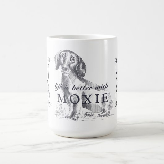 Mug Dachshund Life Is Better With Custom Dog Nom (Centre)