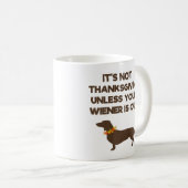 Mug Dachshund Lover Thanksgiving Day Dog Propriétaire  (Devant droit)