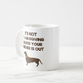 Mug Dachshund Lover Thanksgiving Day Dog Propriétaire  (Devant gauche)