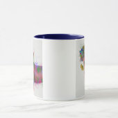 Mug Dachshund & Lunettes Rainbow Splash (Centre)