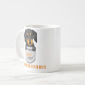 Mug Dachshund mignon chien papa chien maman chien (Devant gauche)