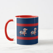 Mug Dachshund Mug, Patriotique Couché (Gauche)