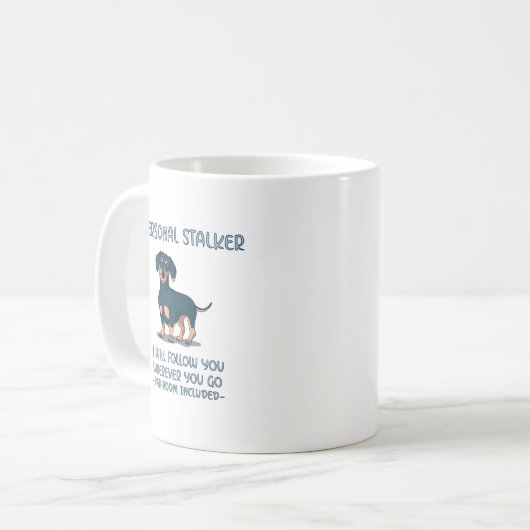 Mug Dachshund Personal Stalker (Devant gauche)