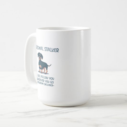Mug Dachshund Personal Stalker (Devant gauche)