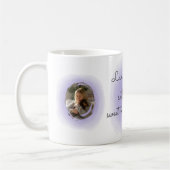 Mug Dachshund personnalisé à l'aquarelle lavande (Gauche)