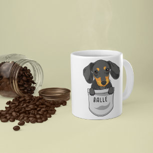 Mug Dachshund personnalisé pour l'entraîneur Amoureux
