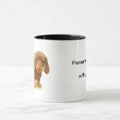 Mug Dachshund Please take me with you! (Centre)
