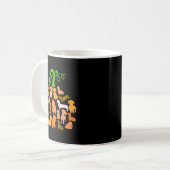 Mug Dachshund Pumpkin Shape Plaid Leopard Dog Autumn H (Devant gauche)