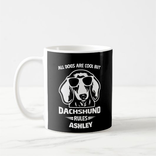 Mug Dachshund Règne Tous Les Chiens Sont Cool Mais (Gauche)