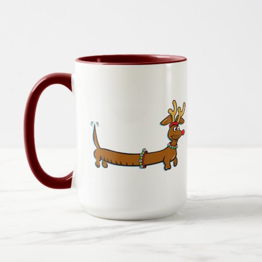 Mug Dachshund Reindeer (Gauche)