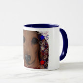 Mug Dachshund Rouge      (Devant droit)