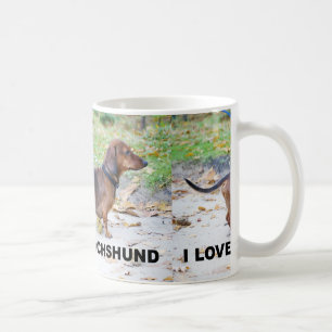 Mug dachshund sanglier amour complet avec pic
