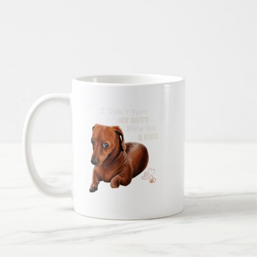 Mug Dachshund Shirt Dachshund Dog Funny Gift (Gauche)