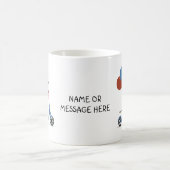 Mug Dachshund sur scooter avec ballons (Centre)