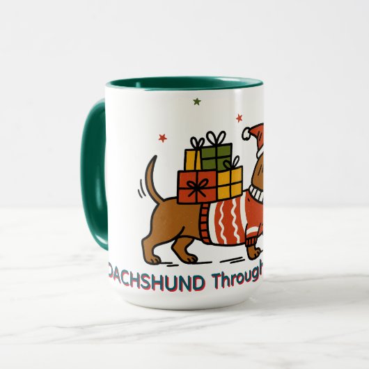 Mug Dachshund Through The Snow  (Devant gauche)