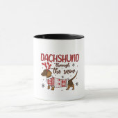 Mug Dachshund Through The Snow Christmas Dog Lover (Centre)