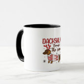 Mug Dachshund Through The Snow Christmas Dog Lover (Devant gauche)
