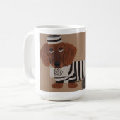 Mug Dachshund Treat Thief Jailbird (Devant gauche)