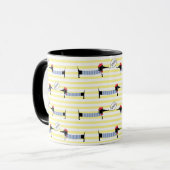 Mug Dachshund Wiener Dog Bonjour (Devant gauche)